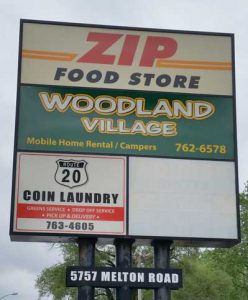 Woodland Village Sign