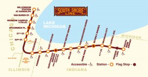 South Shore Line Train Station Map